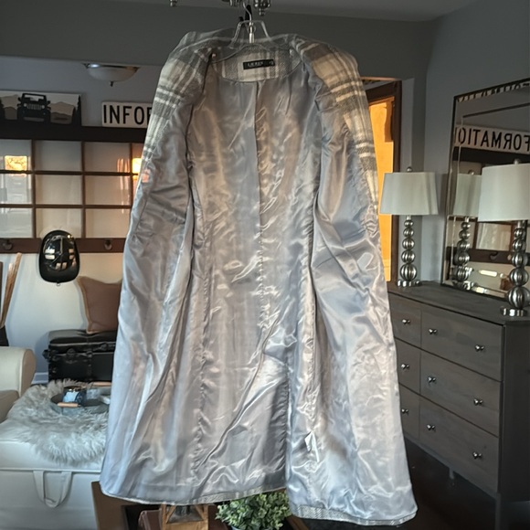 🩶 NWT Ralph Lauren Plaid Peacoat 🩶 - Picture 7 of 12